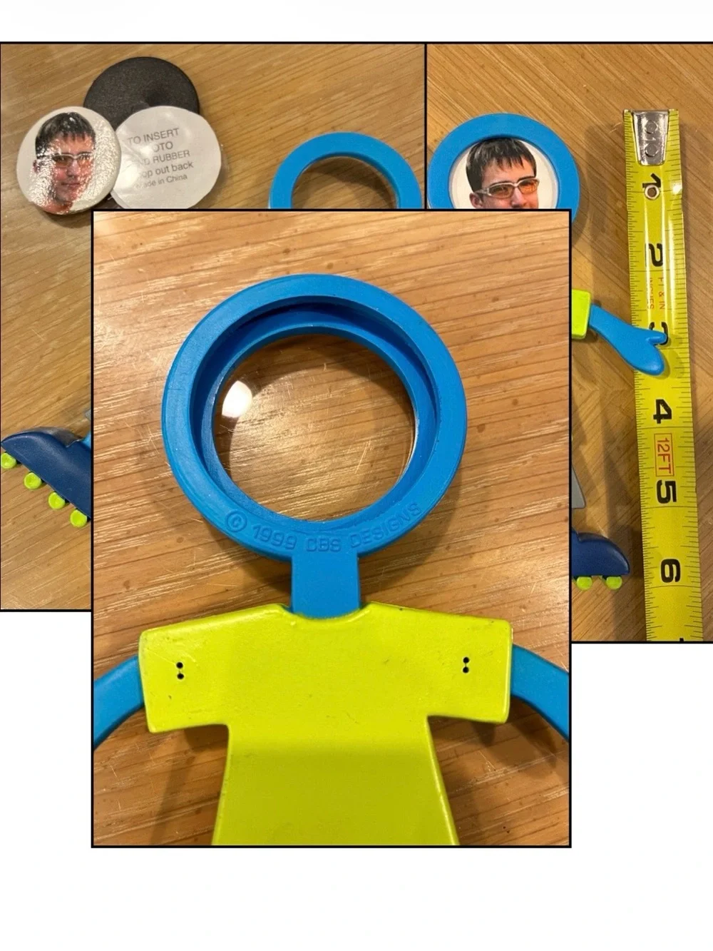 Vintage Flexo Buddies Photo Frame, by CBS Designs, “Roller Blades Boy”